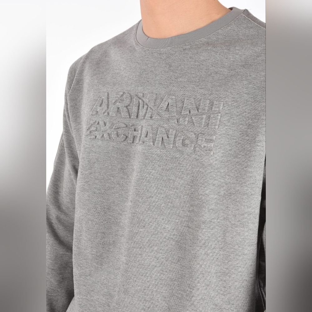 Armani Exchange Quilted Crewneck Sweatshirt - Picture 3 of 11